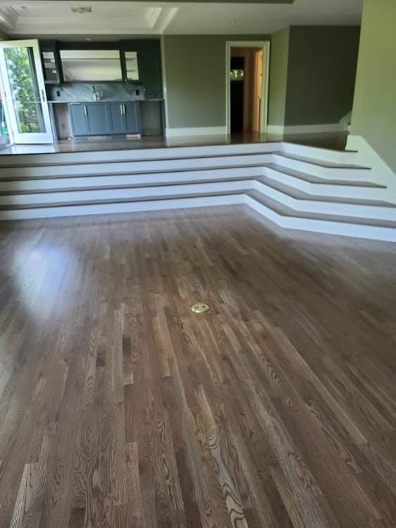 Living room with hardwood floors